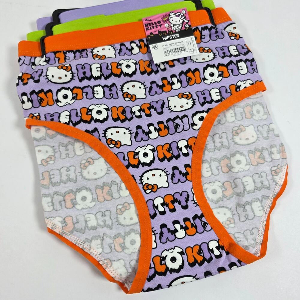 Hello Kitty Halloween 3 Pack Hipster Panty Women’s Size M 8/10 Multi Color
